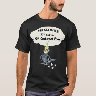 Camiseta Roupas Engraçadas Do Pássaro De Papagaio Cockati