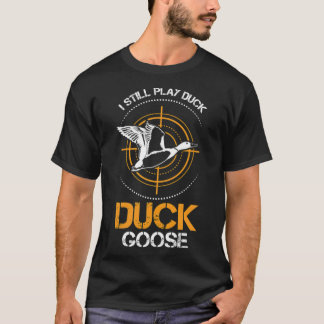 Camiseta roupas engraçadas para caçar patos para um pinto c