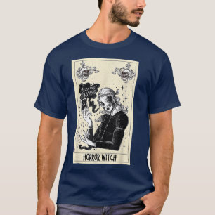 Camiseta Roupas Estéticas Bruxas Tarot Vampire Horror Wit