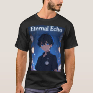 Camiseta Roupas Estéticas de Anime Menino Eternal Echo