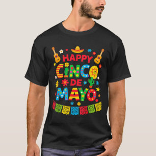 Camiseta Roupas felizes cinco de maio homens mulheres crian