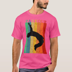 Camiseta Roupas Femininas de Parkour Ninja Cidade Vintage C