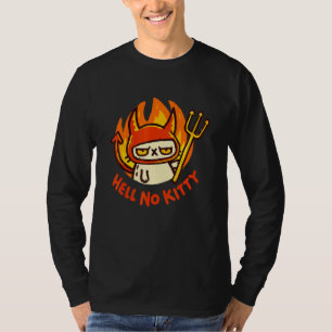 Camiseta Roupas Góticas Inferno Não Kitty Alt Grunge Gato M