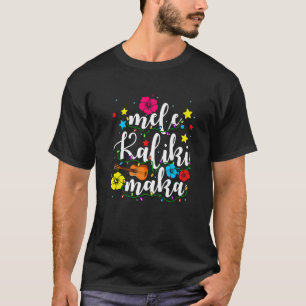 Camiseta Roupas Havaianas de Natal Mele Kalikimaka Papai No