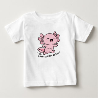 Camiseta Roupas infantis engraçadas de Axolote Fofos, Energ
