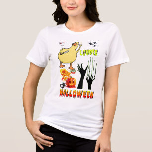 Camiseta Roupas Mais Altos Esmagando Boo Zumbi Halloween