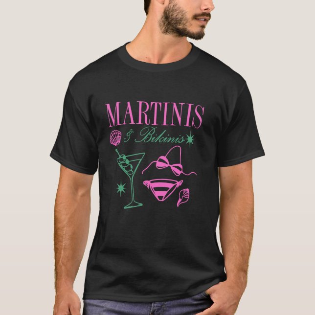 Camiseta Roupas Martinis & Bikinis (Frente)