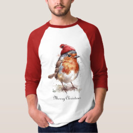Camiseta Roupas masculinas clássicas de inverno Robin Count