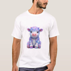 Camiseta Roupas masculinas de Vaca das Terras Altas de Algo