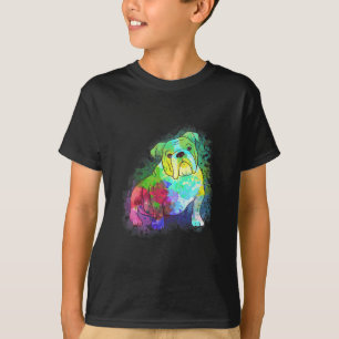 Camiseta Roupas Para Buldogue Inglês Momanddad Bull