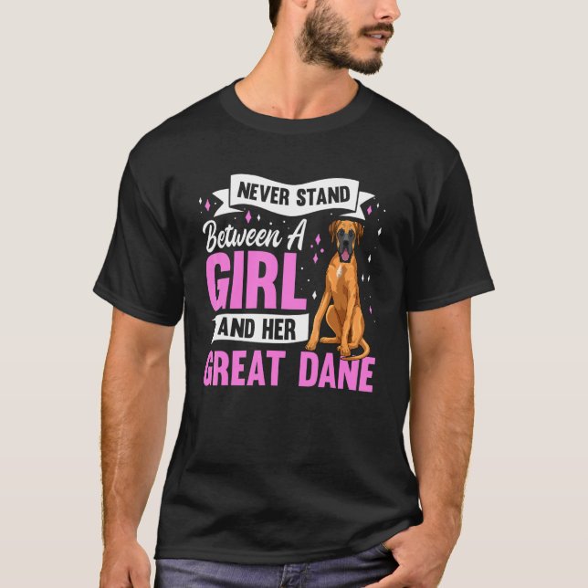 Camiseta Roupas para Cães da Raça Great Dane Acessórios par (Frente)