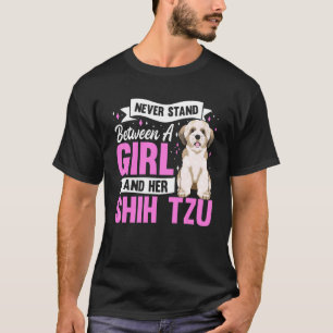 Camiseta Roupas Para Cães Shih Tzu Para Proprietários de Sh