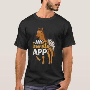 Camiseta Roupas Para Cavalo Appaloosa Para Um Cavaleiro De