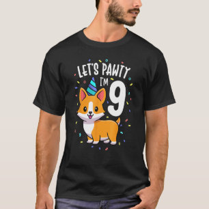 Camiseta Roupas para festa de 9 anos de idade do amante do