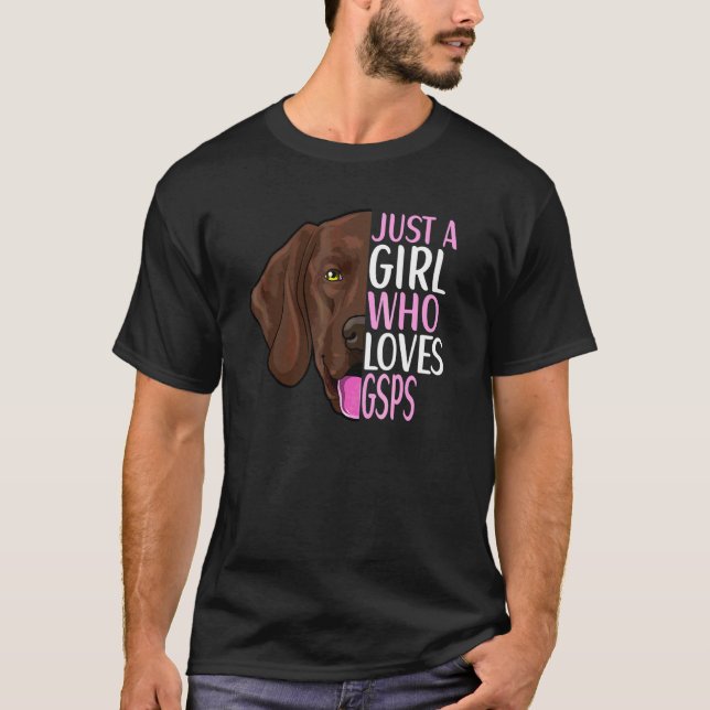 Camiseta Roupas para Pointer Alemão de Cabelo Curto Cão  3 (Frente)