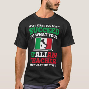 Camiseta Roupas para Professores de Italiano Melhor Design