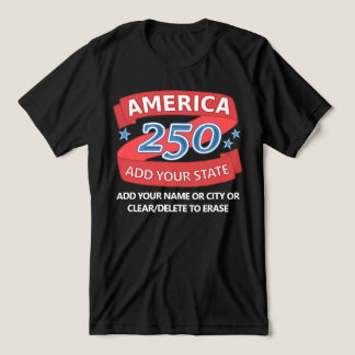 Camiseta Roupas Patrióticas do Estado América 250 Para Core