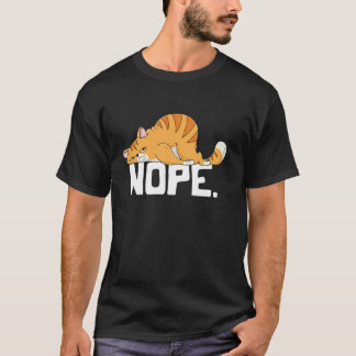 Camiseta Roupas Presentes Gato Divertido Não Gato Grapheino
