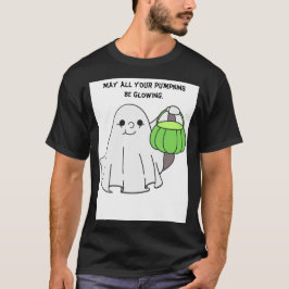 Camiseta Roupas Pretas 'Que Todos os Seus Abóboras Brilhem'