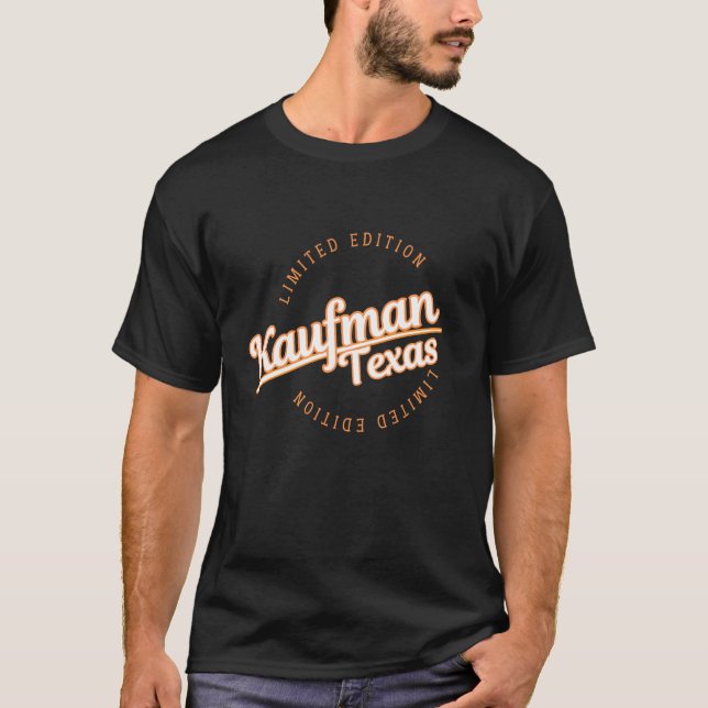 Camiseta Roupas Retro Athletic Kaufman TX (Frente)