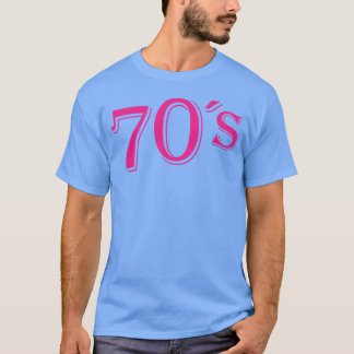 Camiseta Roupas Retrô dos Anos 70 Eu Amo os Anos 70