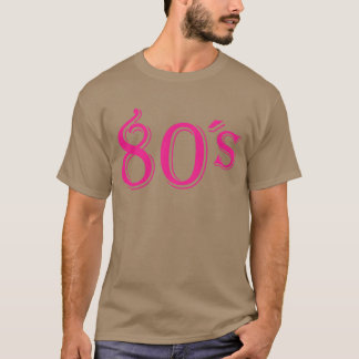 Camiseta Roupas Retrô dos Anos 80 Eu Amo os Anos 80