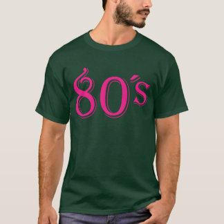 Camiseta Roupas Retrô dos Anos 80 Eu Amo os Anos 80