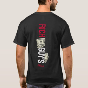Camiseta Roupas Urbanas de Dinheiro no Estilo do Cara Rico