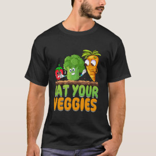 Camiseta Roupas Veganas Divertidas com Coma Seus Legumes