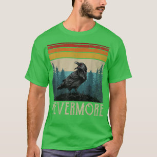 Camiseta Roupas Vintage Nevermore Edgar Allan Poe O Corvo