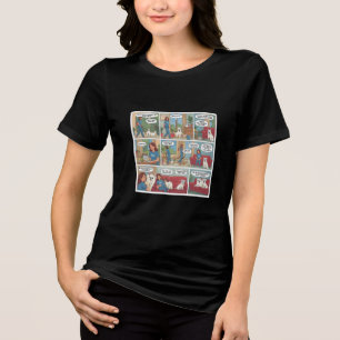 Camiseta Routine Comic Strip 2025 Tri-Blend S - Mãe Cão