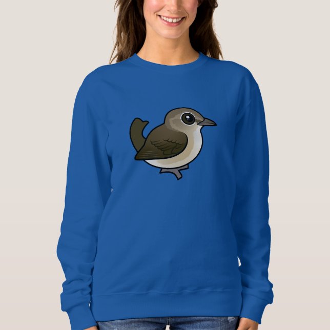 Camiseta Rouxinol-do-jardim Birdorable (Frente)