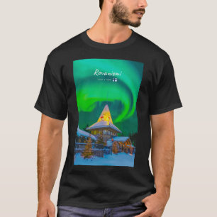 Camiseta Rovaniemi, Finlândia - Magia Aurora 