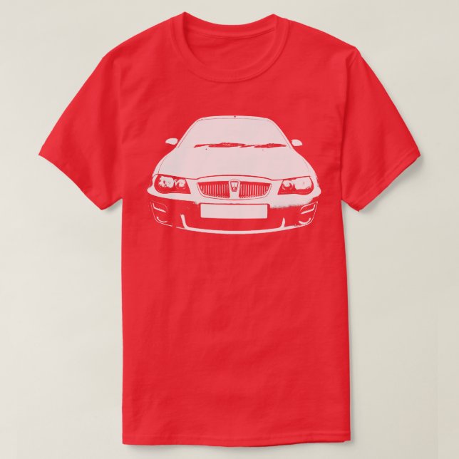Camiseta Rover 25 clássico monoblock branco (Frente do Design)