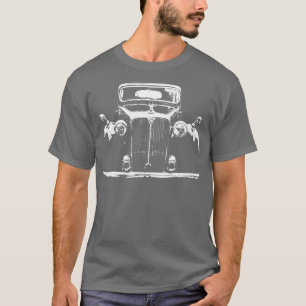 Camiseta Rover P3 1940s clássico monoblock branco