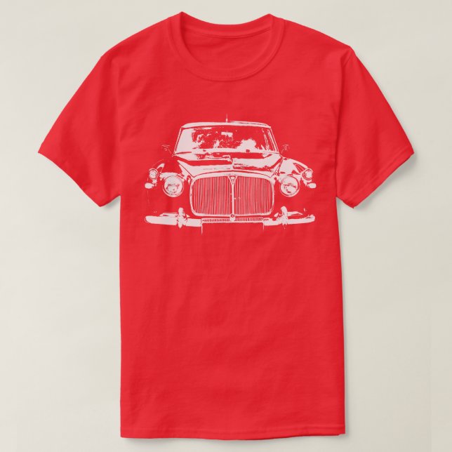 Camiseta Rover P5 1960s clássico monoblock branco (Frente do Design)