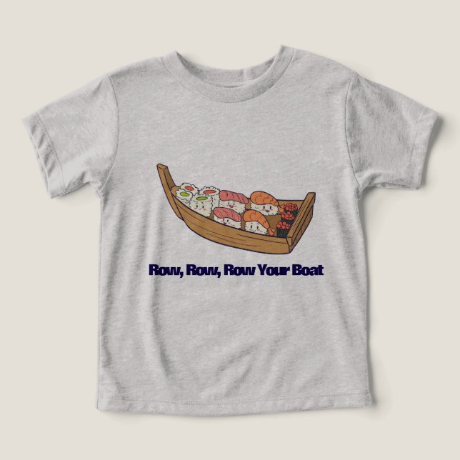 Camiseta Row, Row, Arranje Seu Barco (Design frontal)