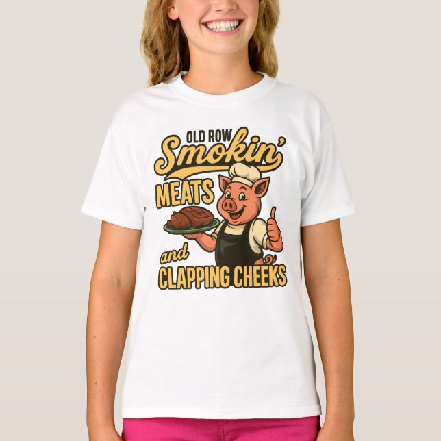 Camiseta Row Smokin Meats and Clapps Cheeks (Frente)