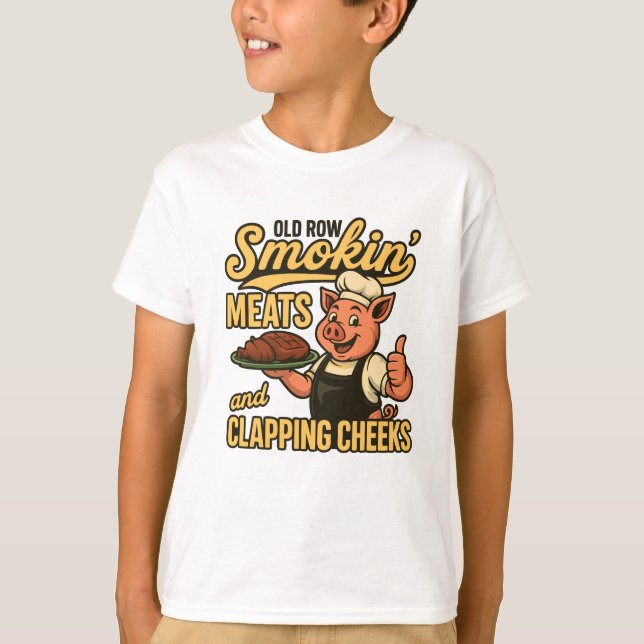 Camiseta Row Smokin Meats and Clapps Cheeks (Frente)