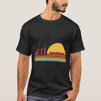 Camiseta Rowboat evoluindo remando canoando Kayakin