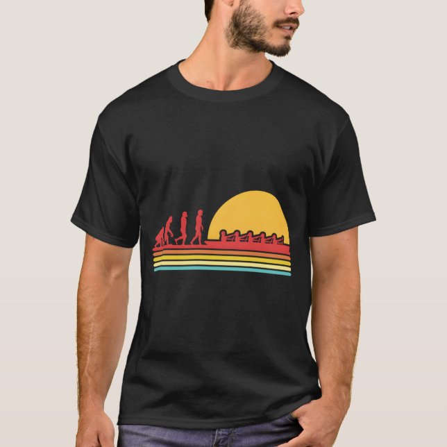 Camiseta Rowboat evoluindo remando canoando Kayakin (Frente)