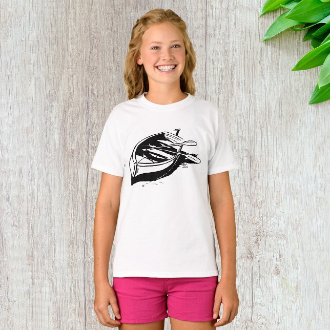 Camiseta Rowboat Sketch (Criador carregado)
