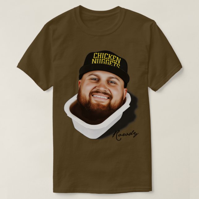 Camiseta Rowdy Tellez CHICKEN NUGGETS (Frente do Design)