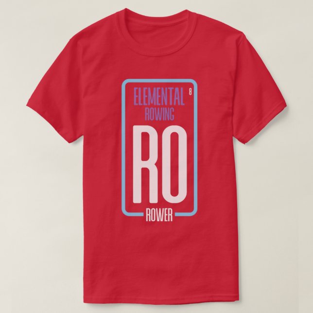 Camiseta rowing canoe boat paddle row kayak rower 8 (Frente do Design)