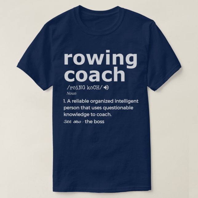 Camiseta Rowing Coach Graphic Gift For Rowing Coaches (Frente do Design)