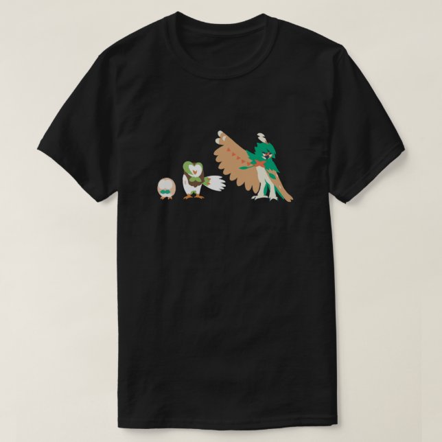 Camiseta Rowlet Evolution Classic (Frente do Design)
