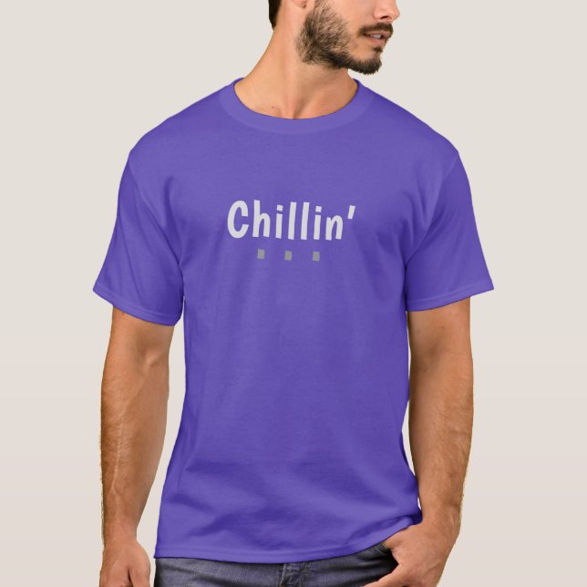 Camiseta Roxa Chillin' Masculina (Frente)