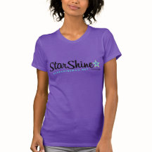 Camiseta Roxa com Logotipo da Revista StarShine