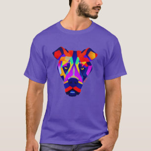 Camiseta roxa de homem-cão de Alexandre