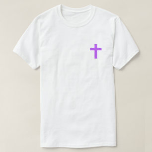 Camiseta Roxa Eu Acredito Em Jesus